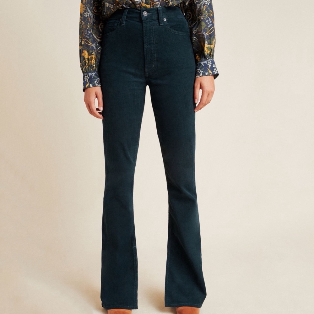 NWT Citizens of Humanity Georgia Ultra High-Rise Flared Corduroy Pants